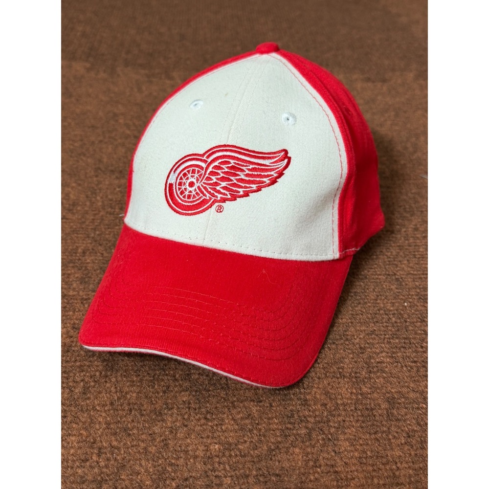 Vintage Detroit Red Wings Miller Lite Hat Acme Red White NHL Baseball Cap Hook‎
